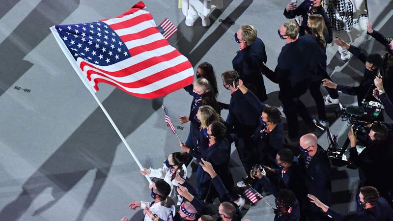 WATCH: Team USA enters the Tokyo 2020 Opening Ceremony