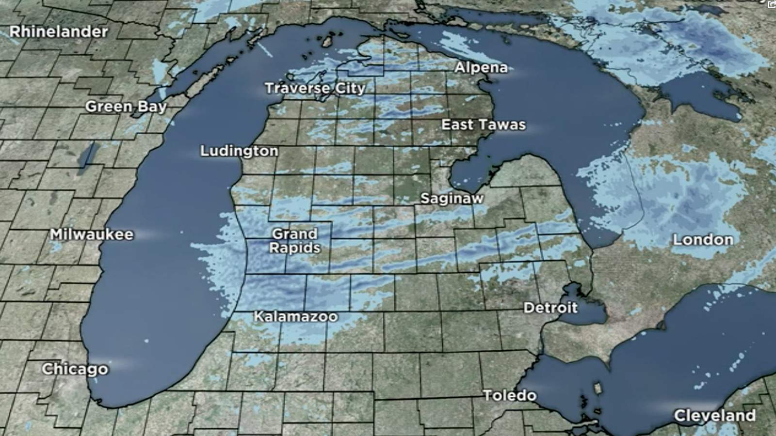 Live weather radar: Snow in Michigan