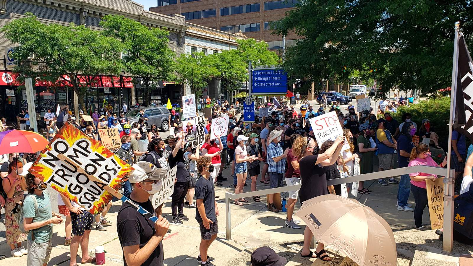 In pictures: Protestors rally in Ann Arbor against police brutality; use of federal agents