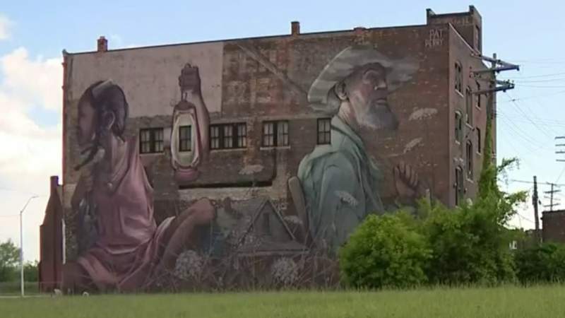 The unique history behind a Detroit neighborhood mural