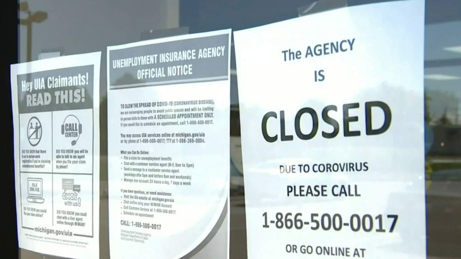 Michigan residents outraged to find unemployment office thought to be open is still closed
