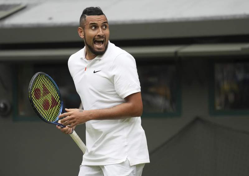 Kyrgios 'not bad for a part-time player' in Wimbledon win
