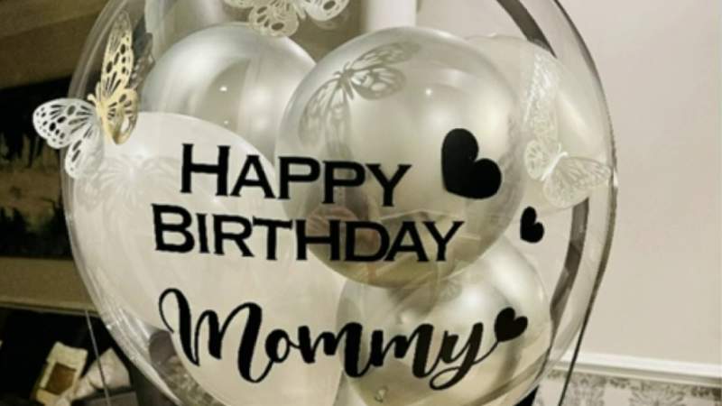 Celebrate your next occasion with a personalized balloon basket