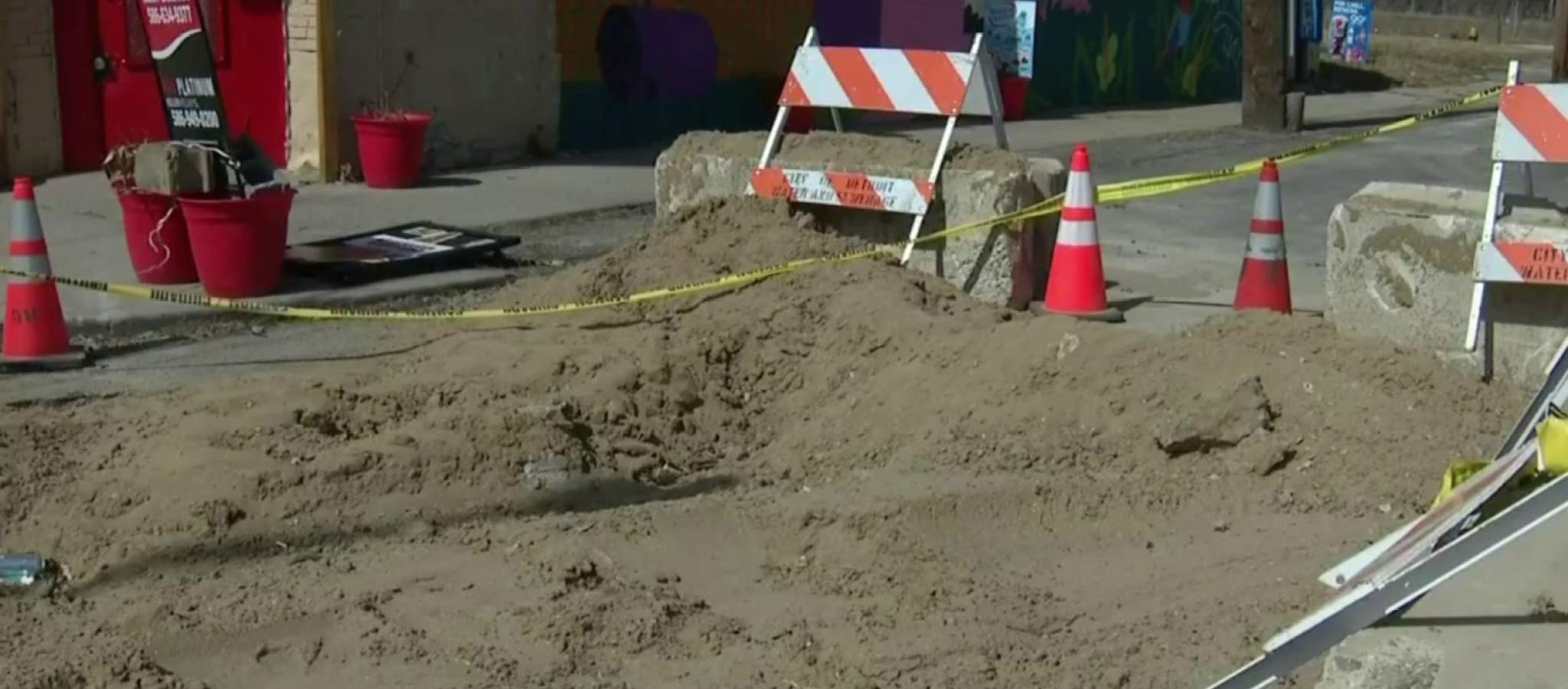 Frustration grows over month old sinkhole on Detroit’s east side