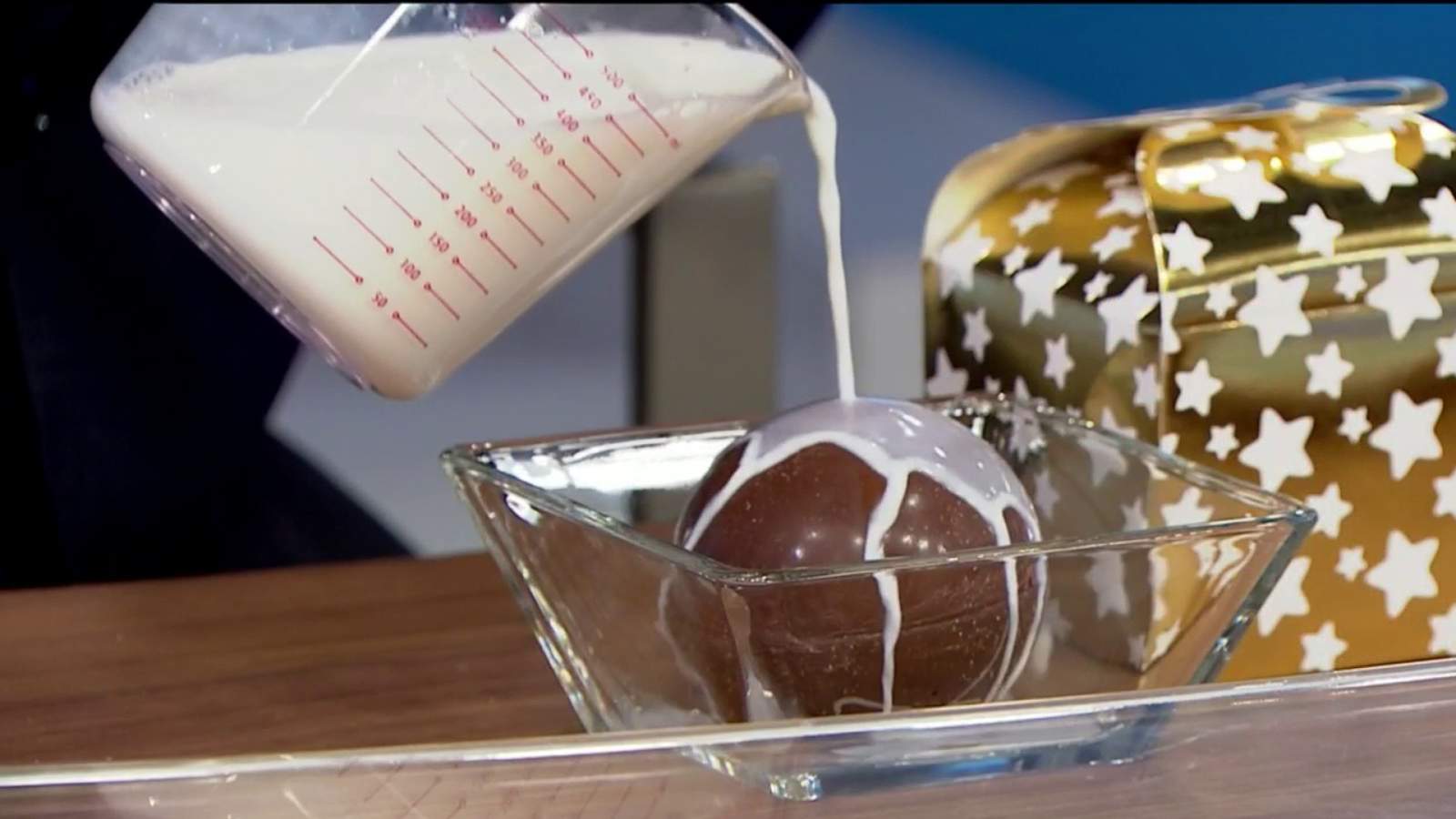 These hot chocolate bombs have a sweet surprise