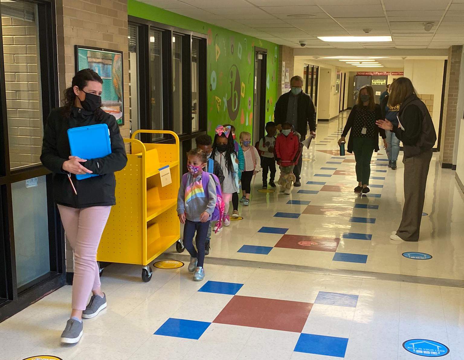 Ann Arbor’s youngest students return to school buildings for hybrid learning