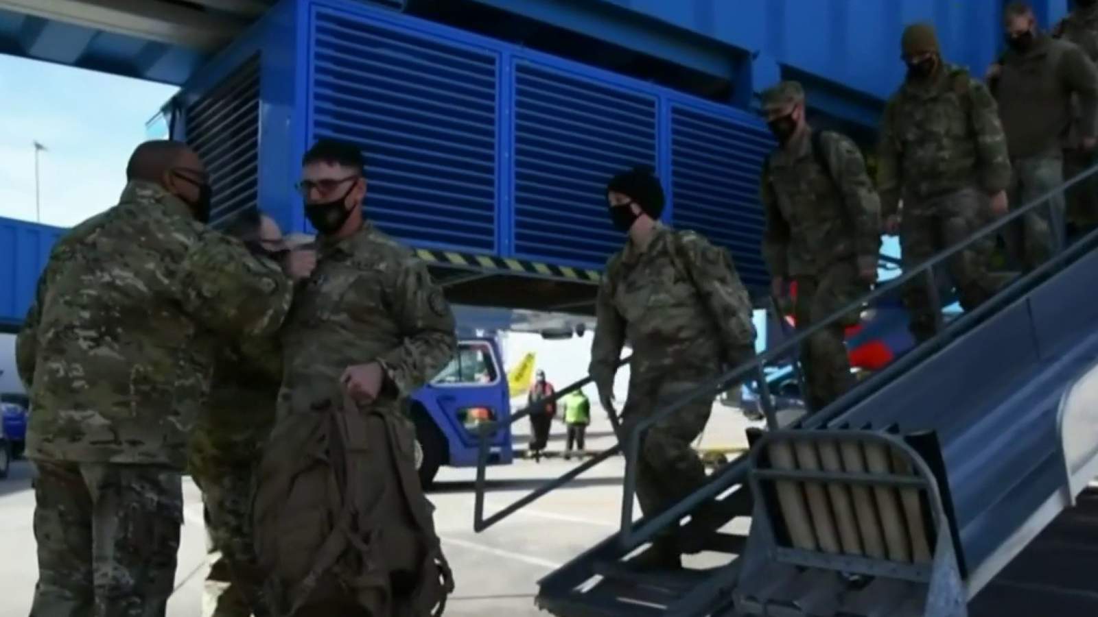 Michigan National Guard soldiers return home from Washington DC