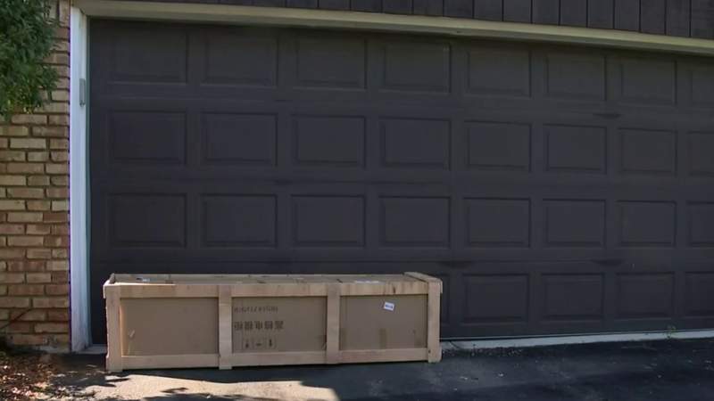 Large item mistakenly delivered to Bloomfield Hills home blocks off garage