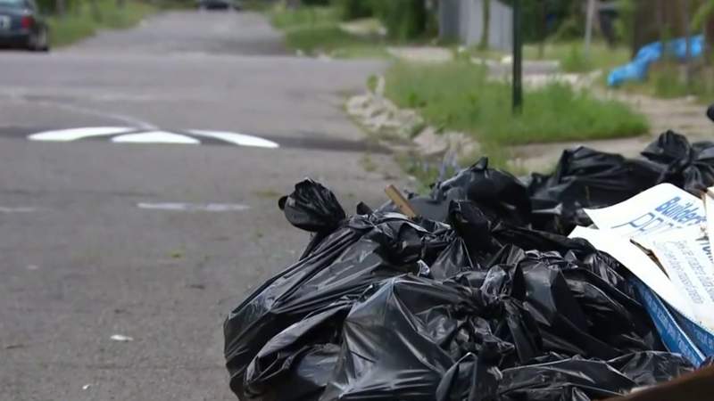 City cleans up illegal dump site on Detroit’s east side