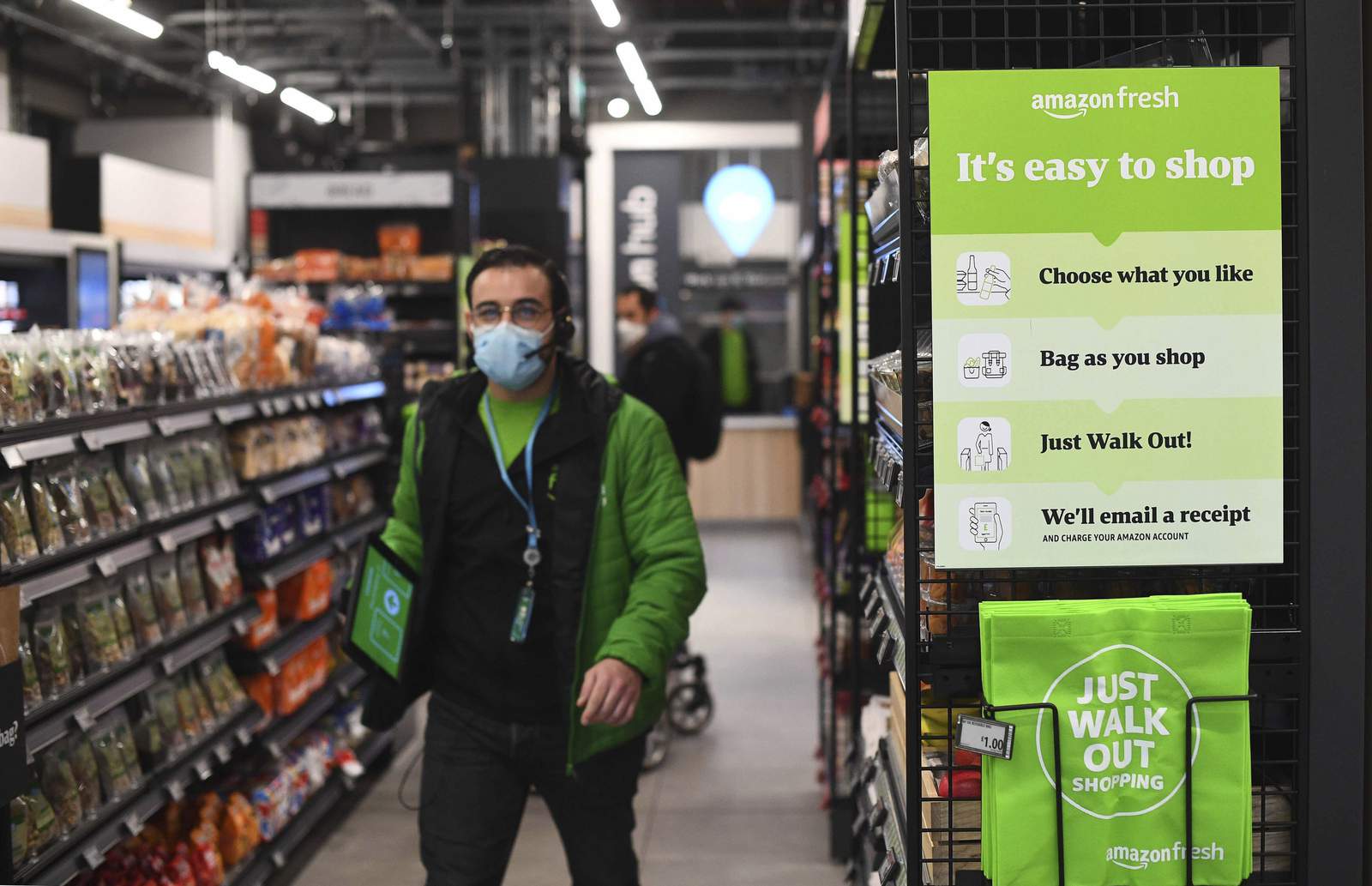 Amazon opens first UK checkout-free grocery store in London