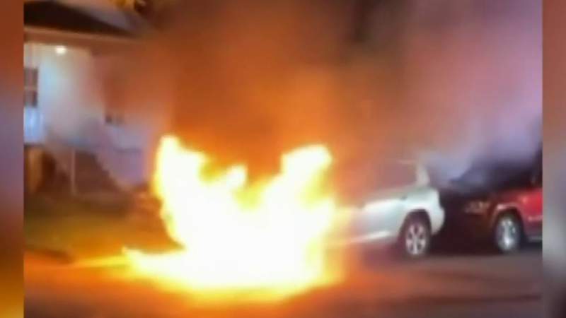 Investigation launched after vehicle catches fire in Dearborn