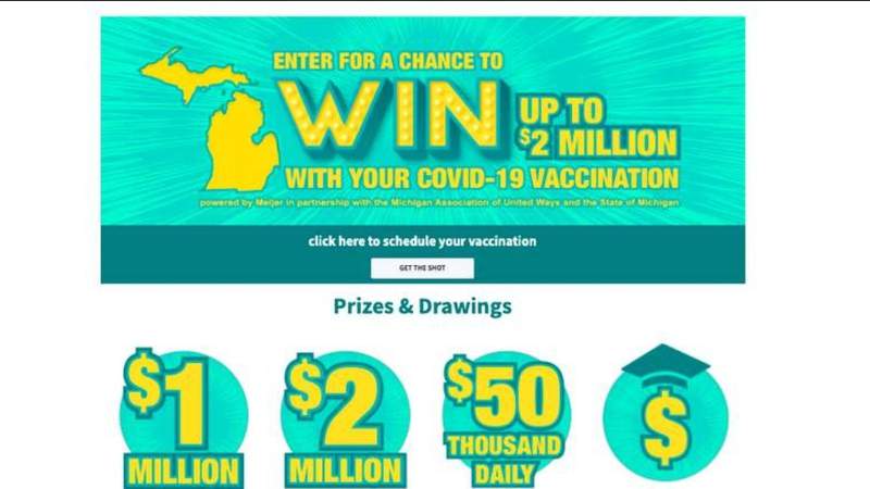 More Michigan COVID vaccine sweepstakes winners announced
