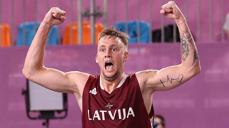 Late jumper seals men's 3x3 basketball gold for Latvia