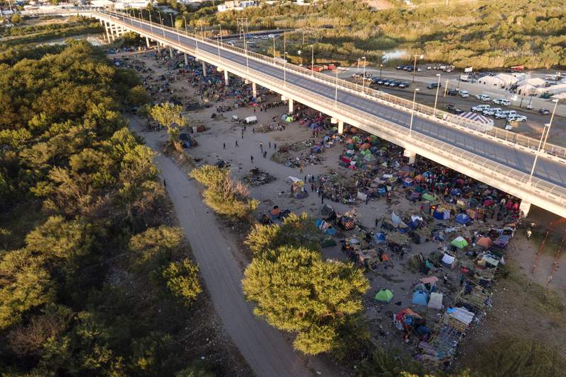Migrant camp along Texas border shrinks as removals ramp up