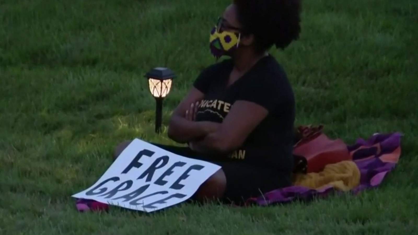 Protest held outside Childrens Village in Oakland County demanding the release of Grace