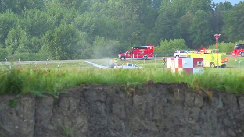 Small plane crashes at Capital Region International Airport in Lansing