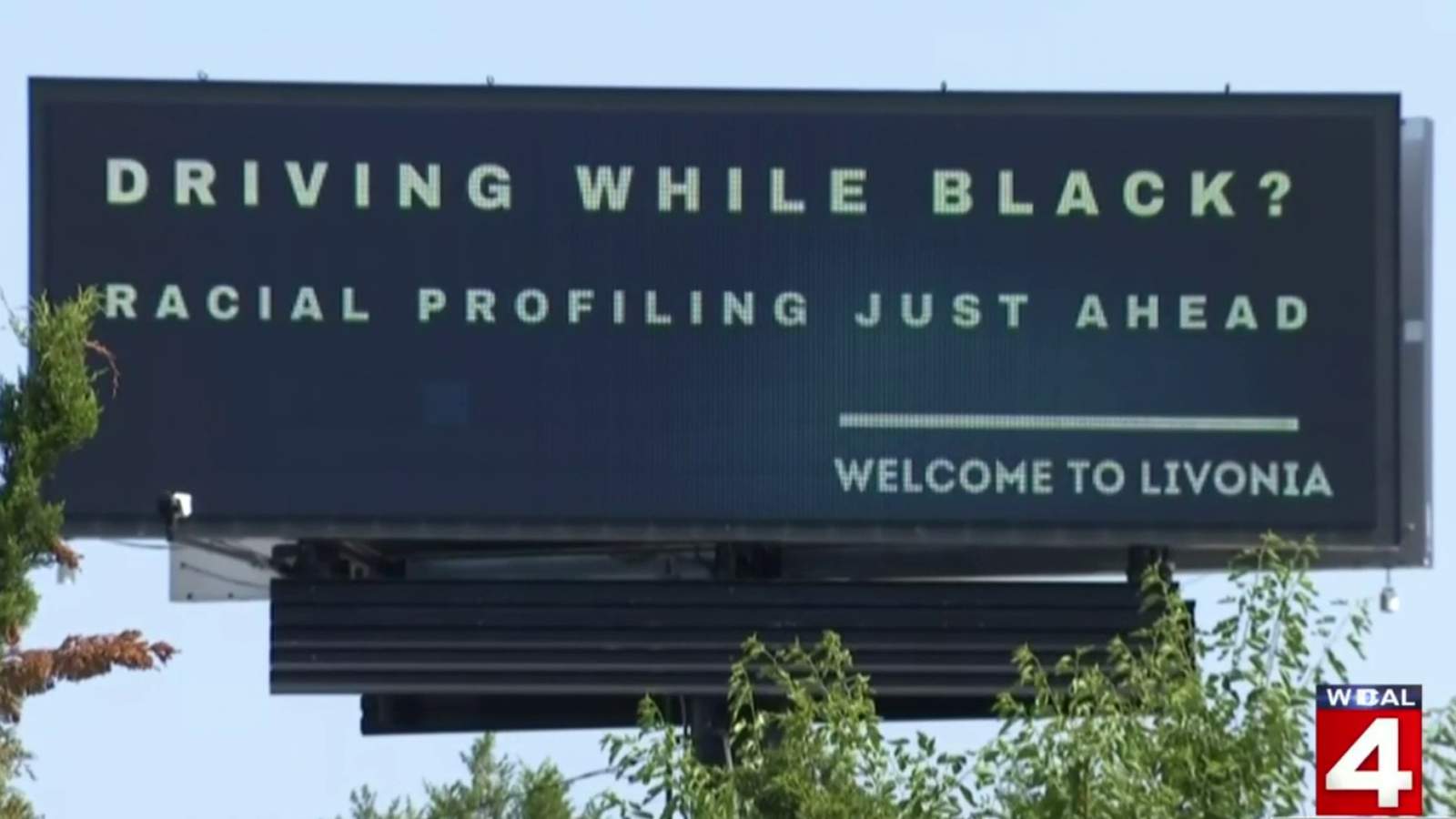 Livonia leaders dispute billboard message about racial profiling