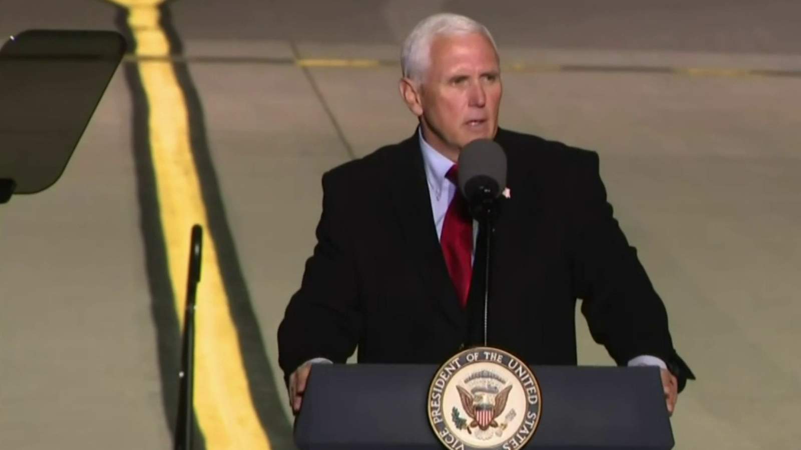 Vice President Pence campaigns in Flint on Wednesday