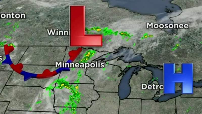 Metro Detroit weather: Nice summer day with small rain chance