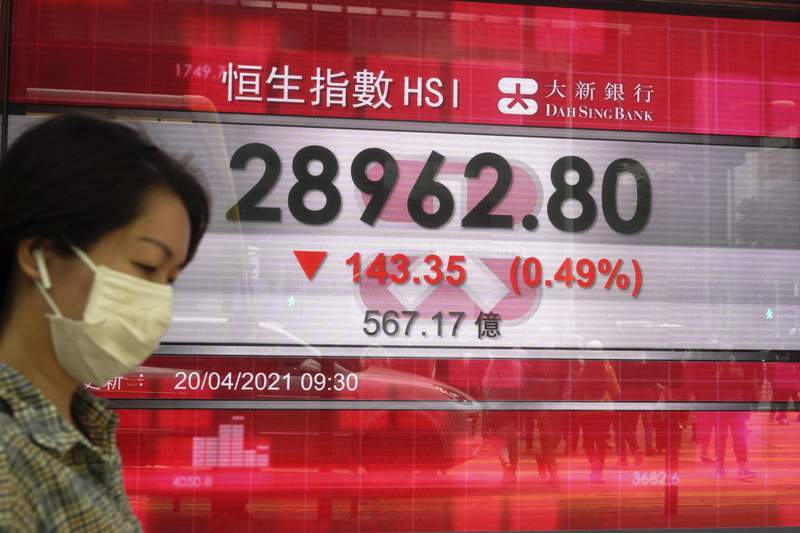 Asian stock markets mixed after Wall St decline
