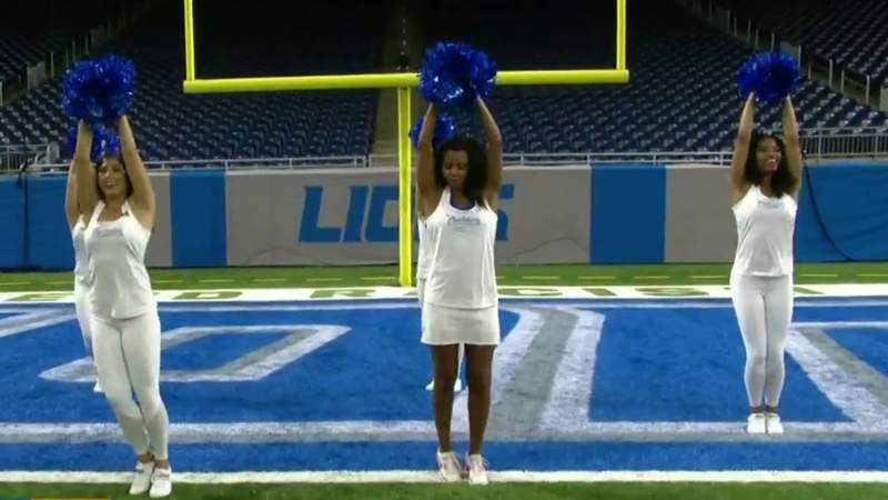 Fitness Friday: Doing a routine warmup with Detroit Lions cheerleaders