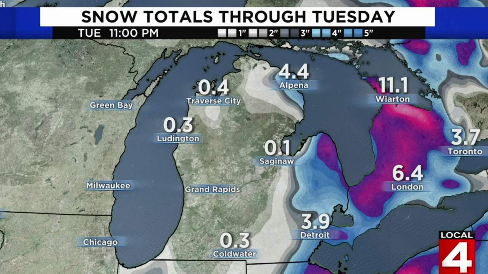 Michigan winter weather advisory: Several inches of snow expected Monday-Tuesday