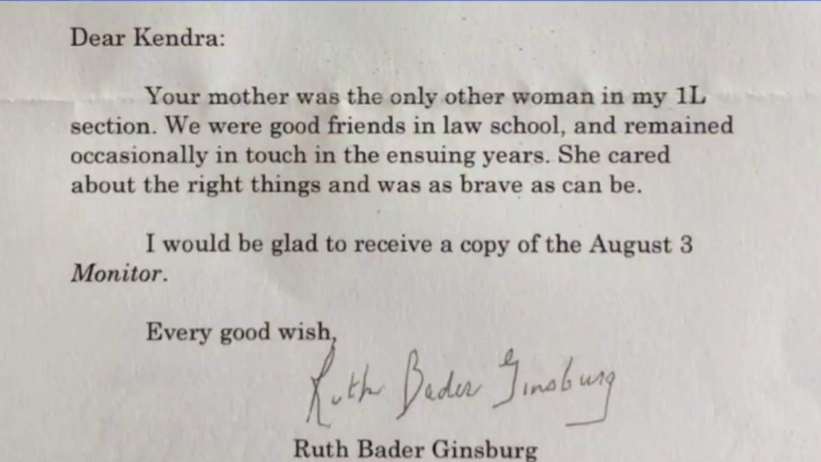 Daughter shares Grosse Pointe woman’s special connection to Ruth Bader Ginsburg