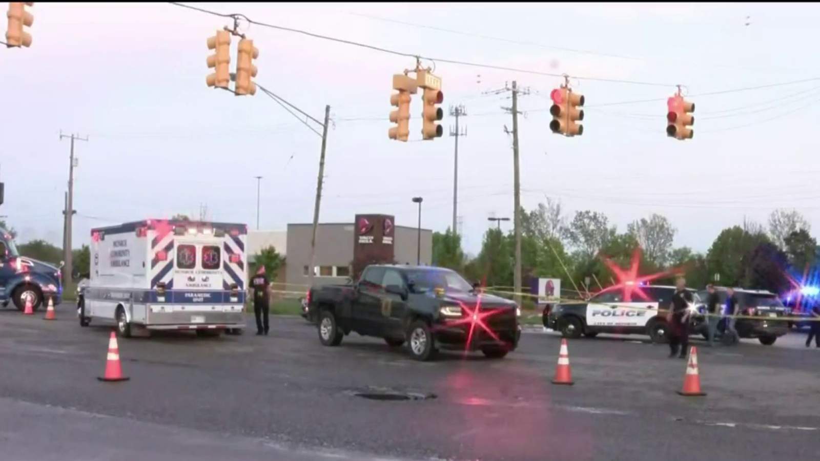 Monroe Police officer shot during traffic stop, rushed to hospital