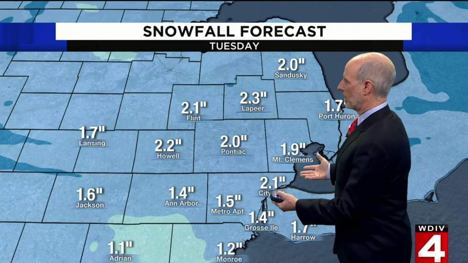 Metro Detroit weather: Snow to end the year