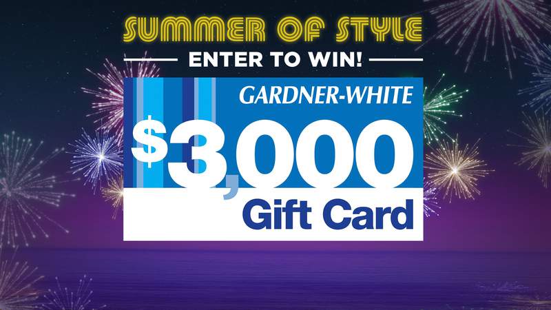 Enter to win $3,000 Gardner-White gift card during Ford Fireworks!