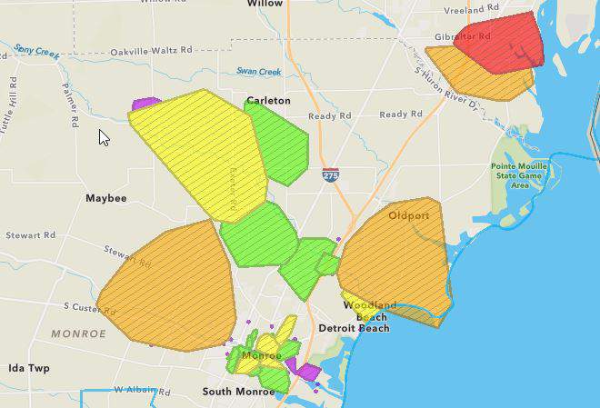 More than 17,000 DTE customers without power in downriver area