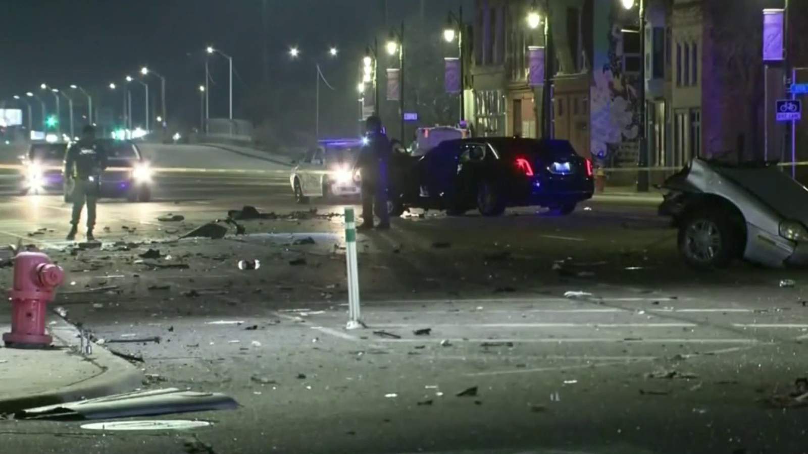 Violent collision in Detroit rips car in half, kills 3