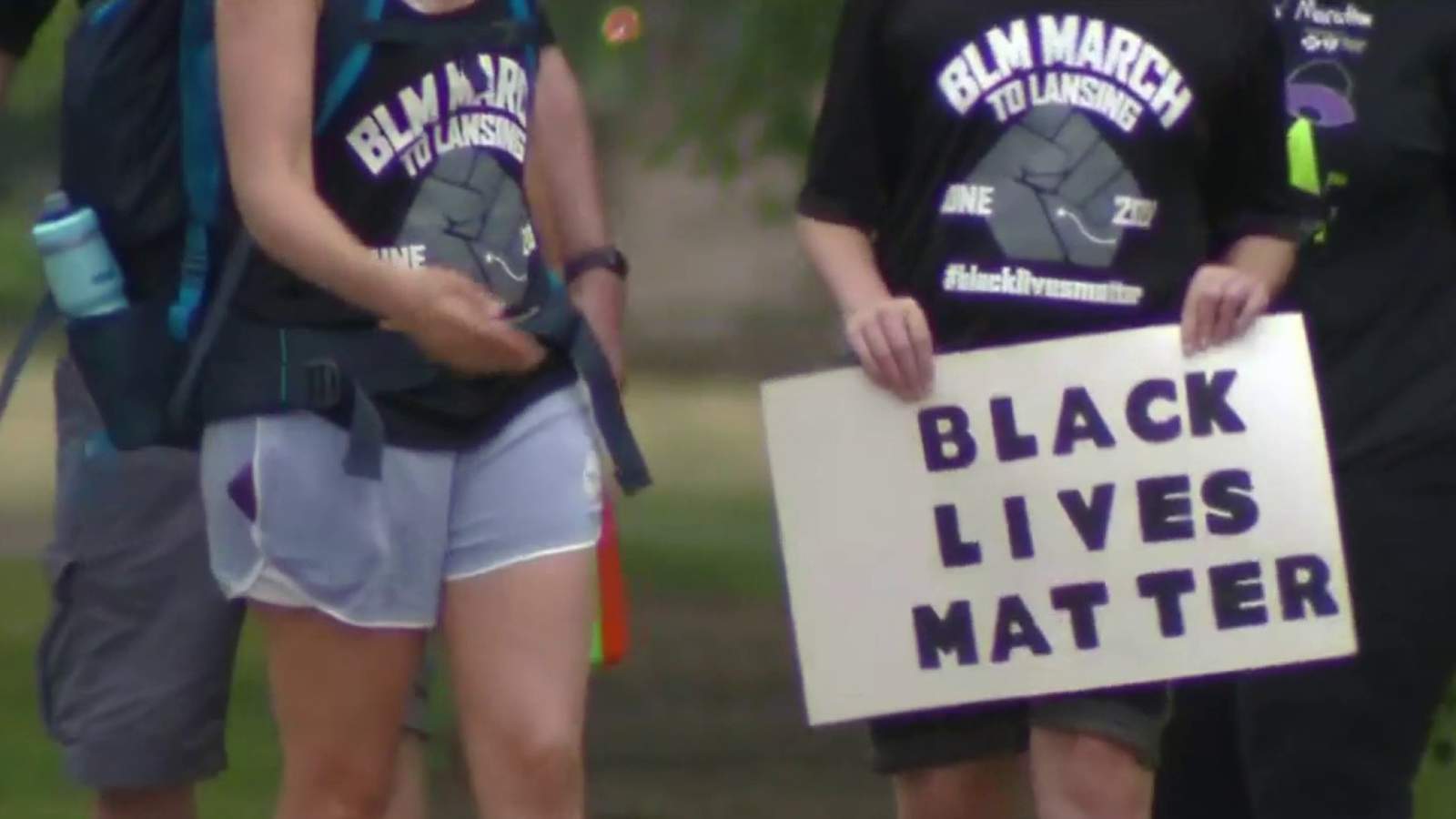 Protesters march from Livonia to Lansing in support of Black Lives Matter movement