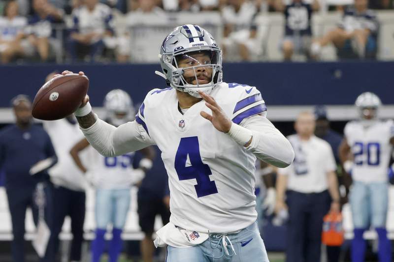 Prescott, Cowboys beat Giants 44-20 year after ankle injury