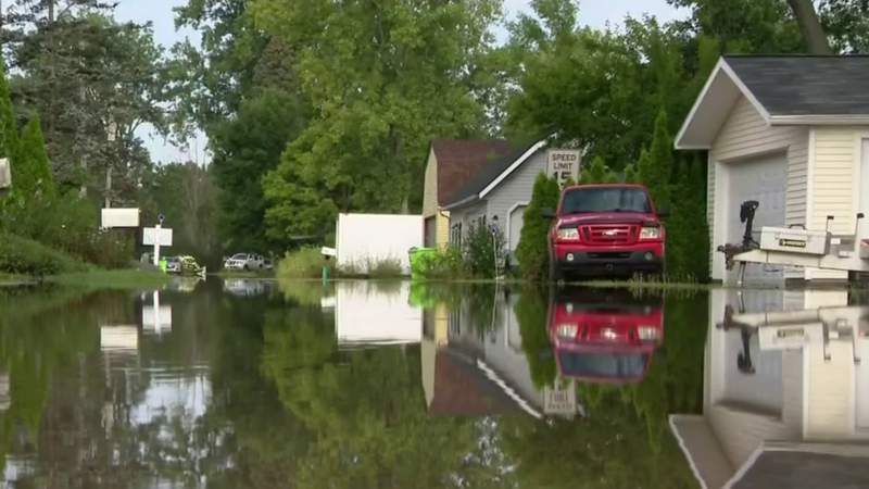 Officials say it could be days before flooding in Hamburg Township recedes