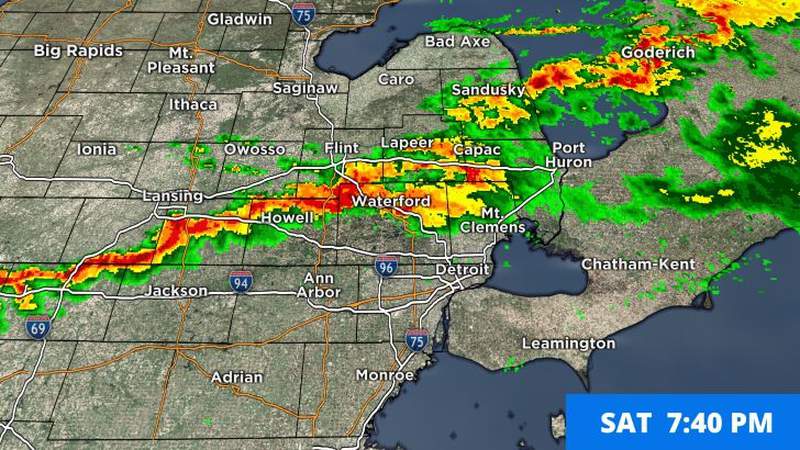 Metro Detroit weather: Most of SE Michigan under severe thunderstorm watch