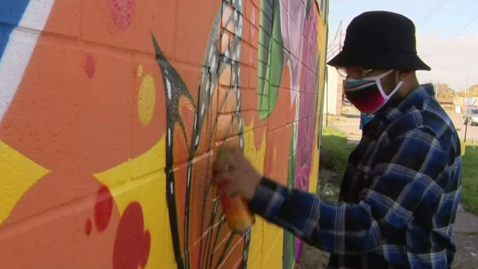 Southwest Detroit artist creates murals to encourage minorities to vote