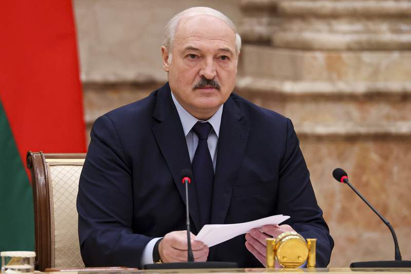 Belarus leader announces vote on a new constitution in 2022