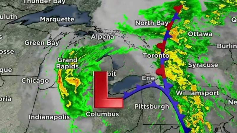 Metro Detroit weather: Rain showers, cool conditions continue