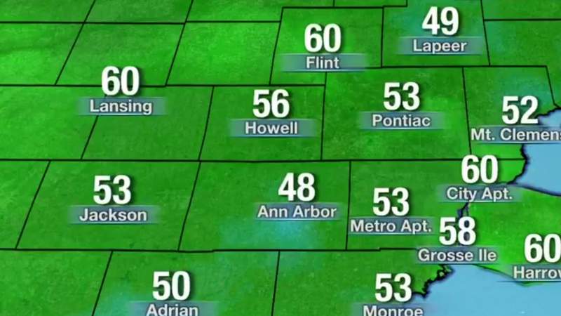 Metro Detroit weather: Sunny Saturday morning, cloudy afternoon, wet evening