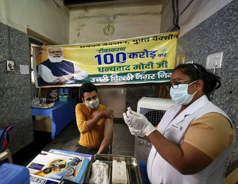 India celebrates 1B vaccine doses, hopes to speed 2nd shots