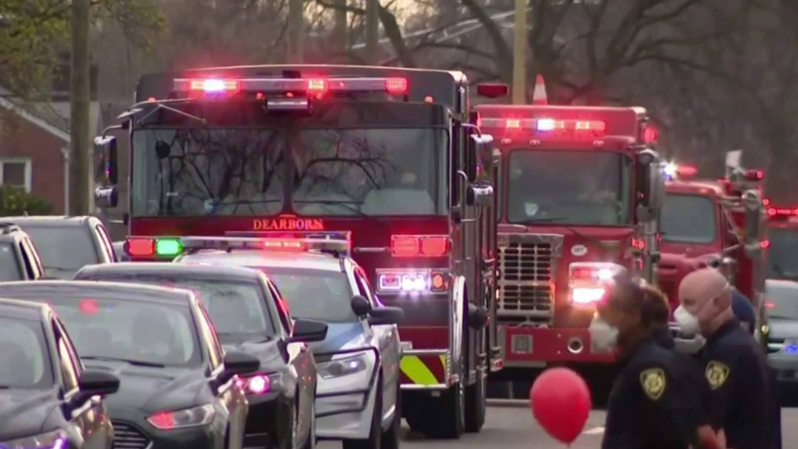 Detroit first responders honor 5-year-old girl lost to coronavirus