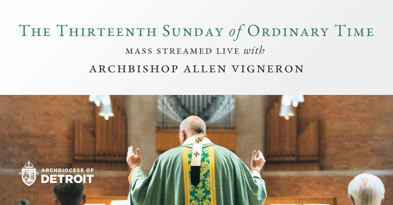 WATCH LIVE: Sunday Mass at the Cathedral of the Most Blessed Sacrament in Detroit with Archbishop Vigneron