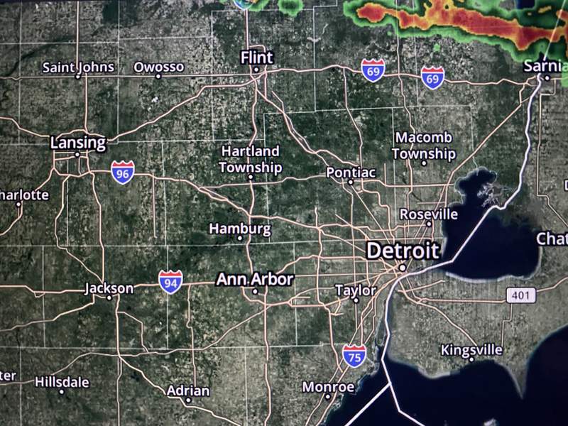 Thunderstorm warning issued for Wayne and Washtenaw counties