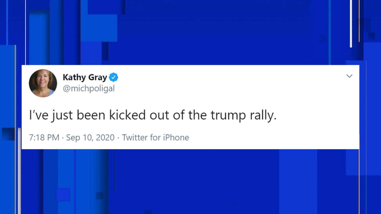New York Times correspondent Kathy Gray says Trump campaign removed her from Michigan rally