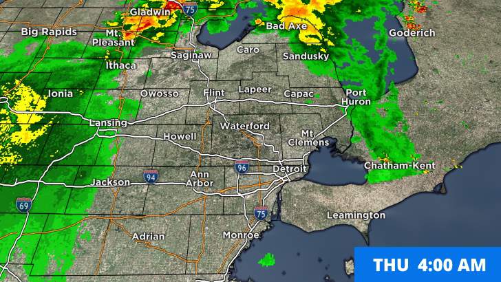 Metro Detroit weather: Severe threat for gusty downpours