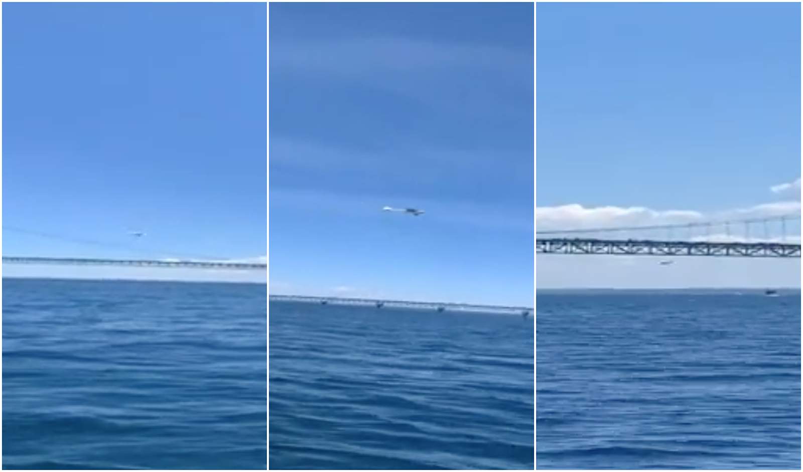 Info sought about plane that flew under Mackinac Bridge: See video