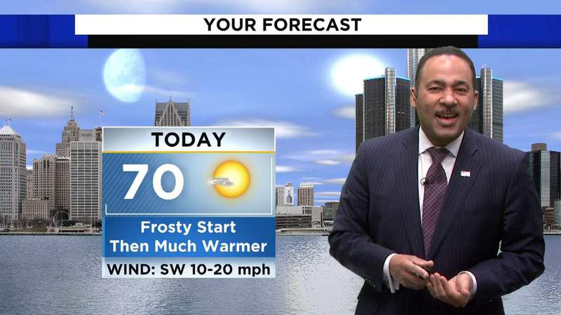 Metro Detroit weather: Far from freezing Saturday afternoon with clouds and some raindrops