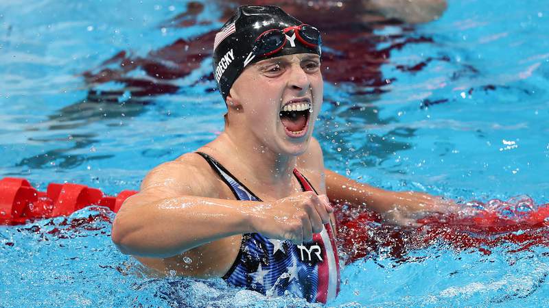 Katie Ledecky demolishes field to win first Olympic women's 1500 gold medal