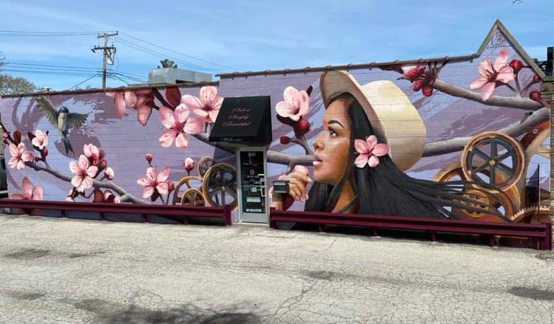This woman wanted a change for her business. She never expected one mural would lead to this outpouring of support.